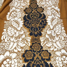 Vintage Marimekko Fabric Ananas Maija Isola 1963 Rare Scandinavian Cotton W 57"