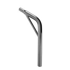 CHROME 27.2MM 1" CRO-MO SEATPOST LAYBACK SUPPORT BMX CRUISER BICYCLE 7/8 SADDLE