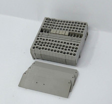 Wago 280 IEC 60947-7-1 Terminal Block (Lot of 14 Terminal Blocks & 4 End Plates)