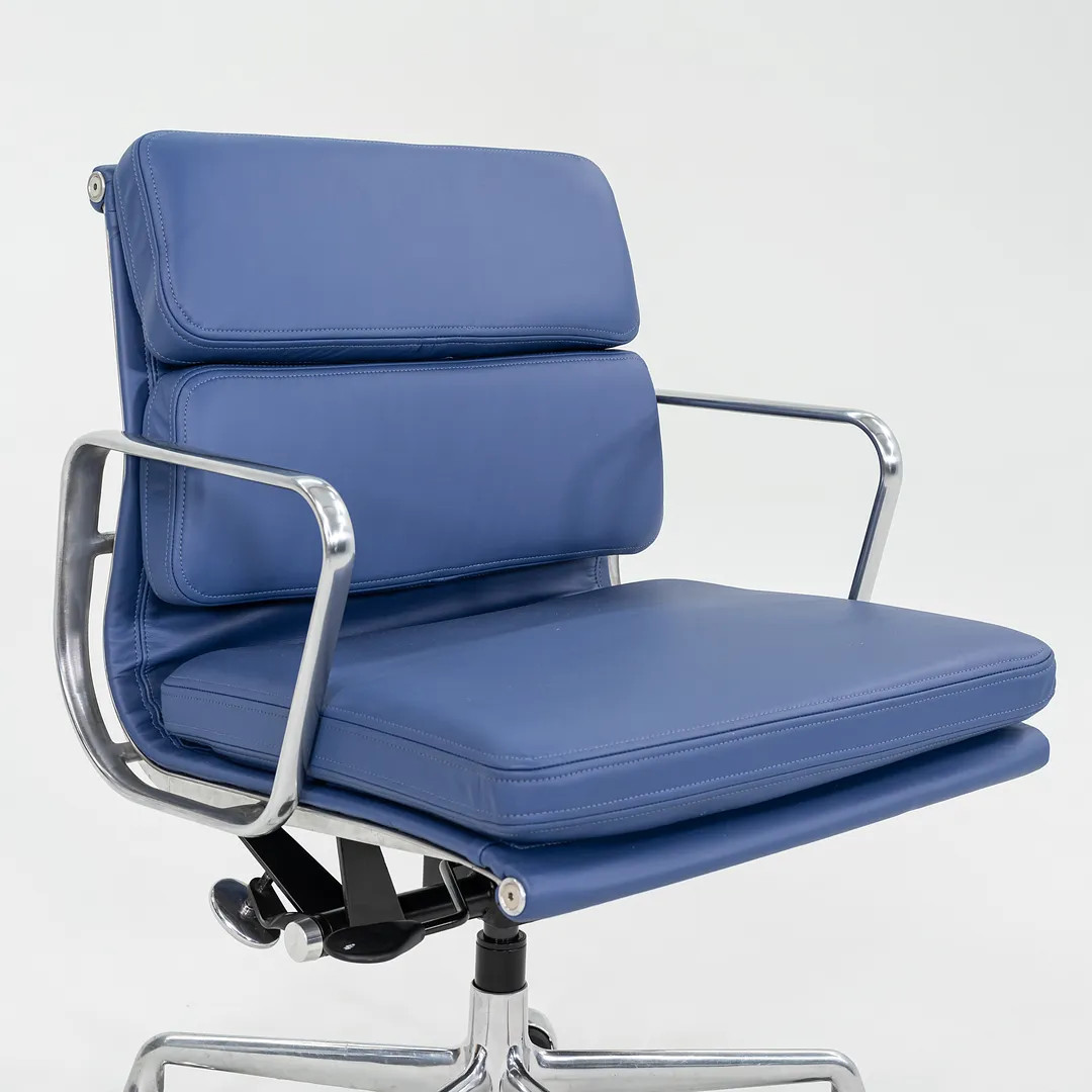 2010s Herman Miller Eames Soft Pad Management Desk Chair with Blue