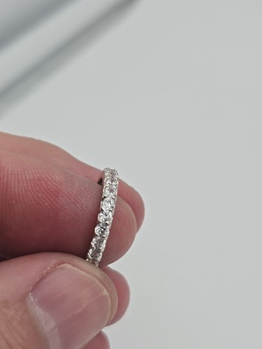 Sterling Silver And Cubic Zirconia Ring Size 6.5 - Picture 4 of 7