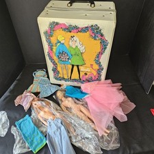 Vintage 1968 Mattel World Of Barbie Trunk Case in White