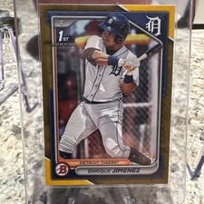 Enrique Jimenez 24 Bowman 1st Gold Border /50