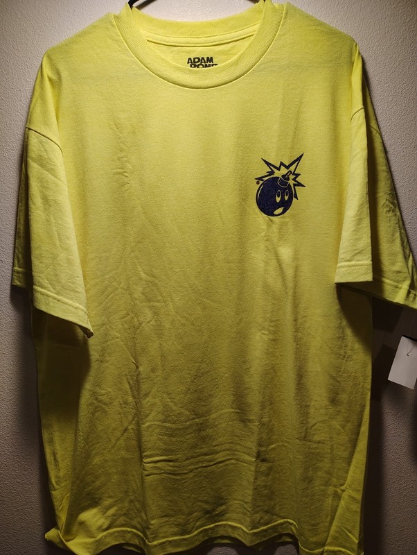 The Hundreds Adam Bomb Logo T-Shirt Streetwear Graphic Tee Men Sz Xl Yellow