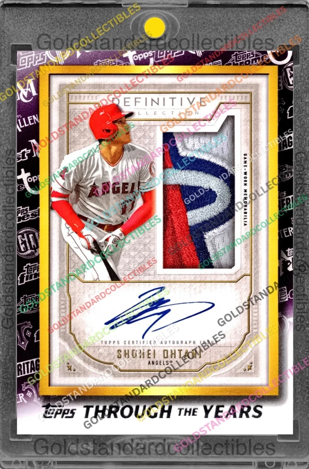 Shohei Ohtani RARO CARTÃO DE INVESTIMENTO TOPPS SSP RP PATCH NÃO AUTOMÁTICO MVP ROY ESTADO PERFEITO - Imagem 2 de 2