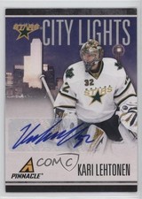 2010-11 Panini Pinnacle City Lights Signatures 93/100 Kari Lehtonen #92 Auto 2d8