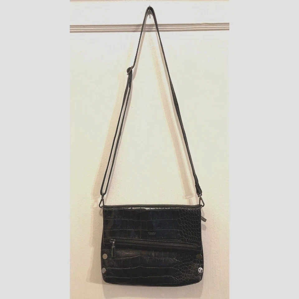 Hammitt Los Angeles Black Texture Shoulder Cross Body Handbag Women's Size Small - Image 3 of 4