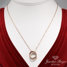 Cartier Collier Trinity Roségold 750 rosa Saphire Gold Halskette