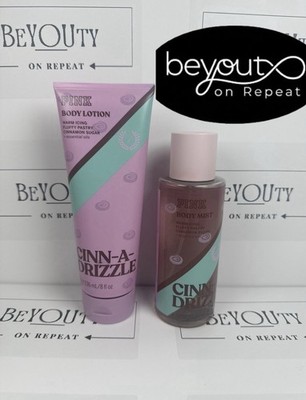 Victoria s Secret PINK Cinn-a-drizzle Fine Fragrance Mist & Body Lotion SET OF 2