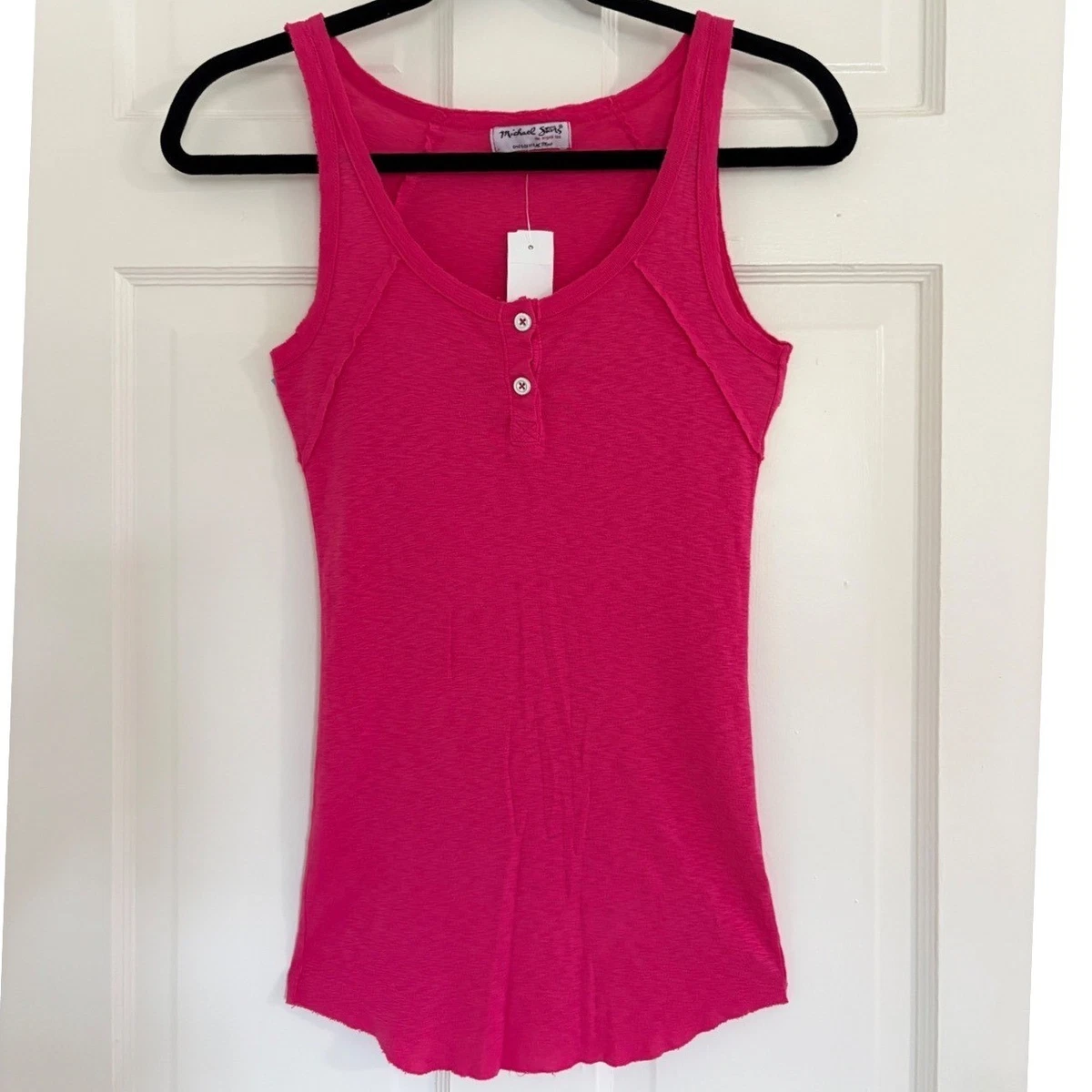 Pink Cotton Tank Tops for Women for sale | eBay
