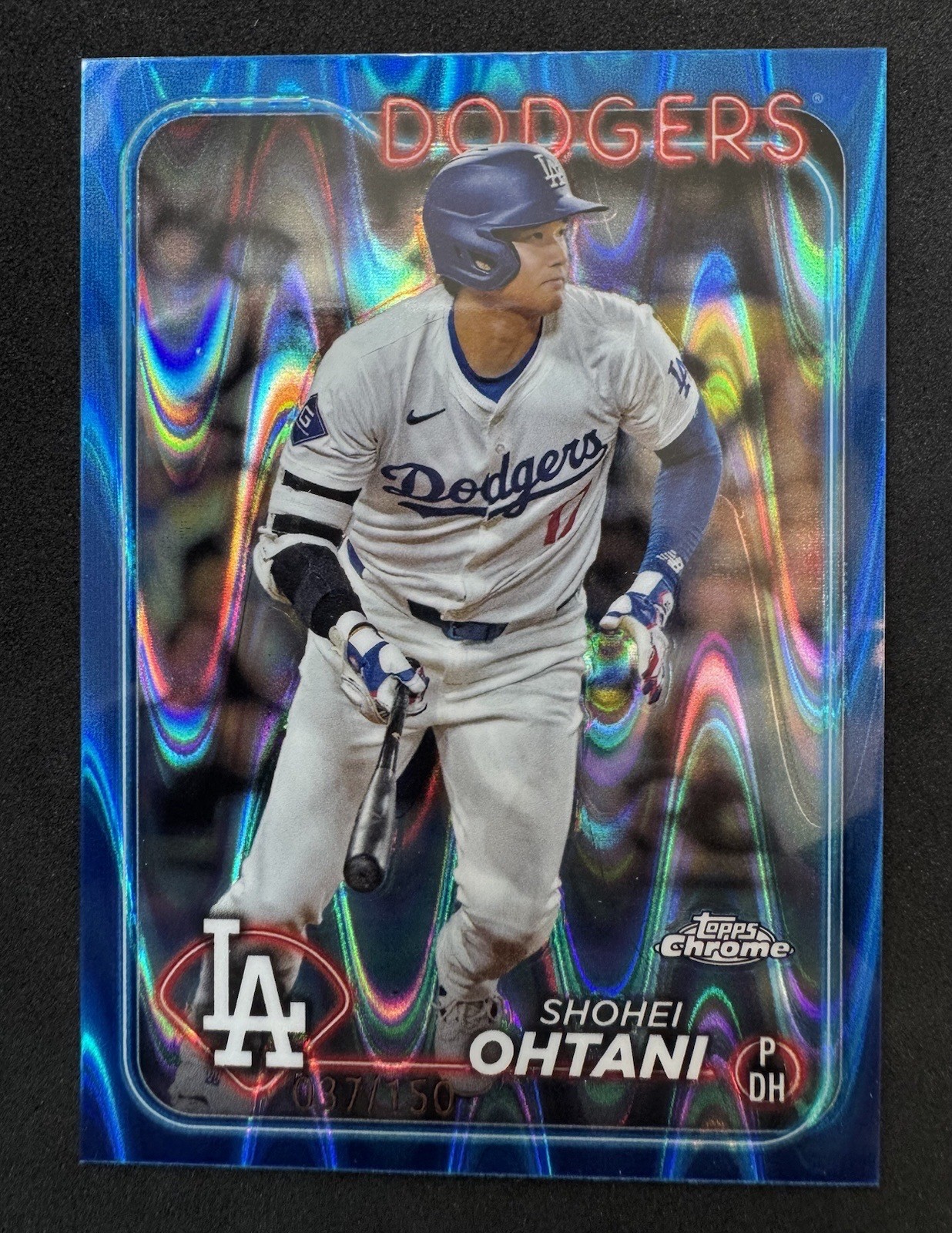 2024 TOPPS CHROME BLUE RAYWAVE #1 SHOHEI OHTANI #/150