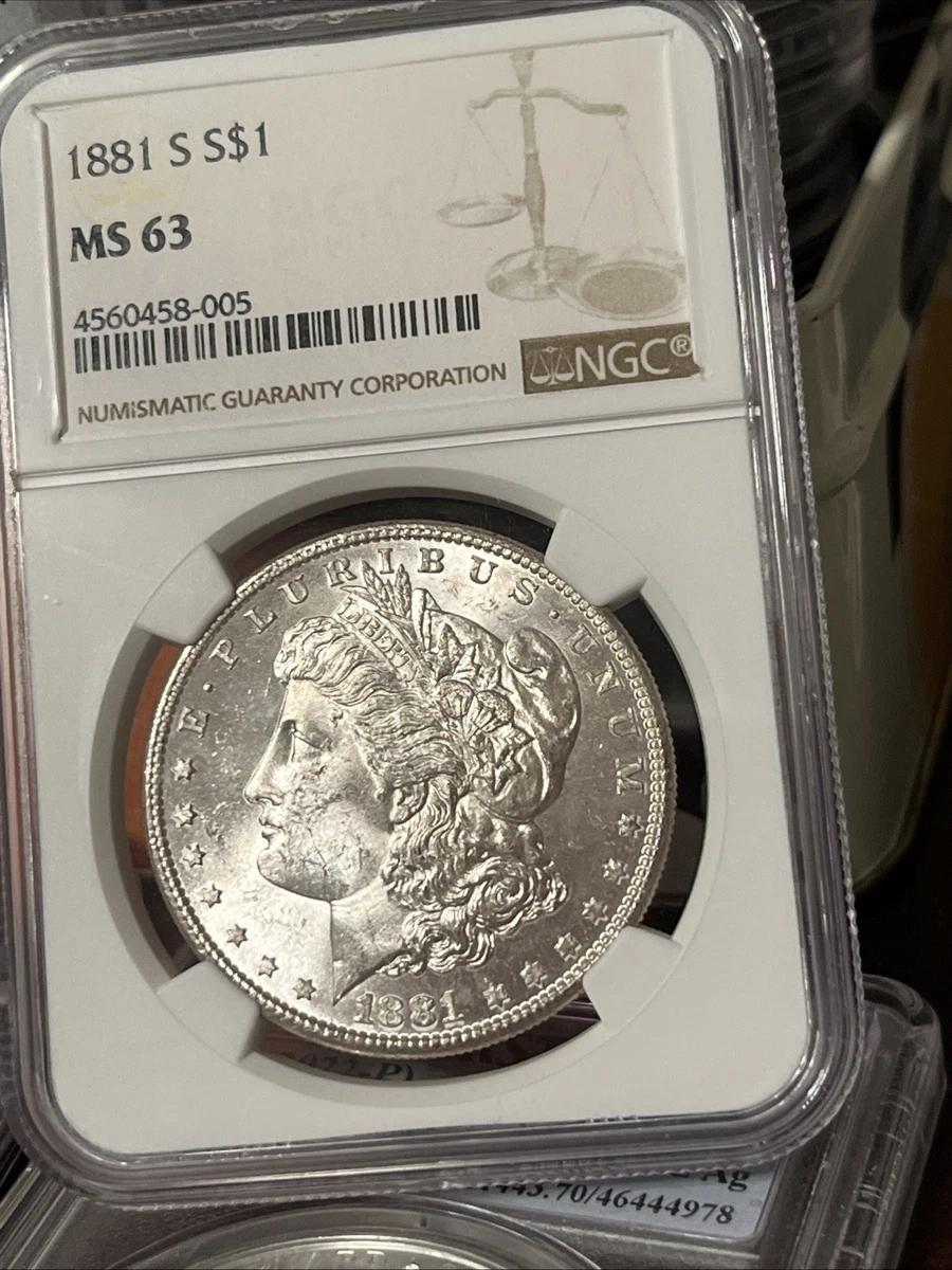 MS 63 Graded 1881 Year Morgan US Dollars (1878-1921) for sale | eBay