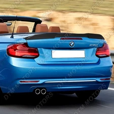 For 15-21 BMW 2-Series F23 Convertible Primer Black Trunk Spoiler Wing W-Power