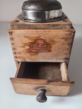 Antike Zassenhaus Kaffeemühle Holz Handkurbel  Vintage 40er 50er Jahre Handmühle