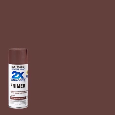 Rust-Oleum 249086 2X Ultra Cover Flat Red Spray Paint 12 oz. (Pack of 6)