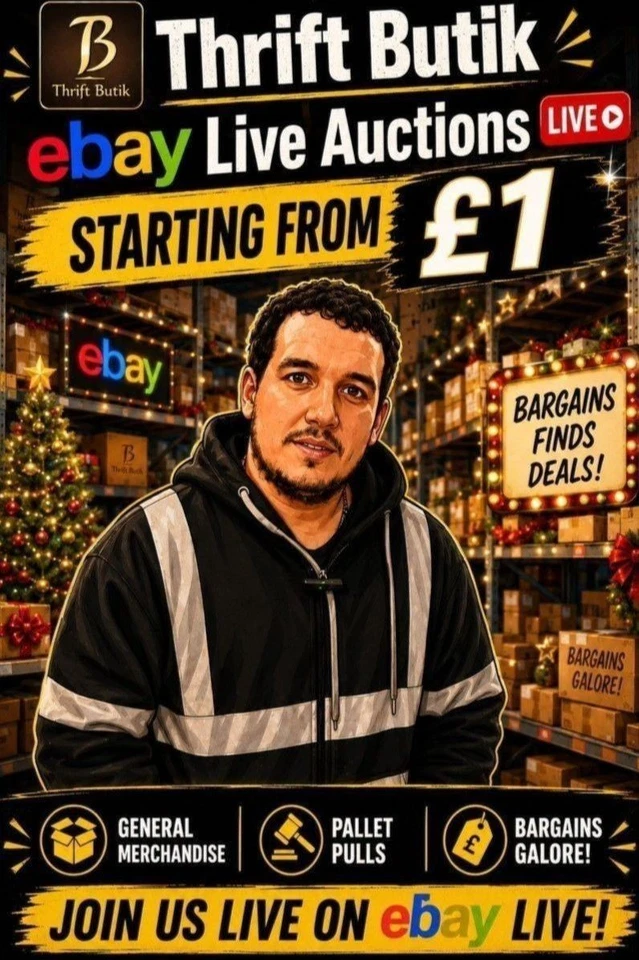 £1 Start Live Auctions With Richard – General Merch, Pallet Pulls & Bargain