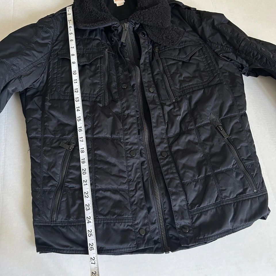 Abrigo/chaqueta Boss Orange Thermore negro mediano para hombre Foto 4 de 4