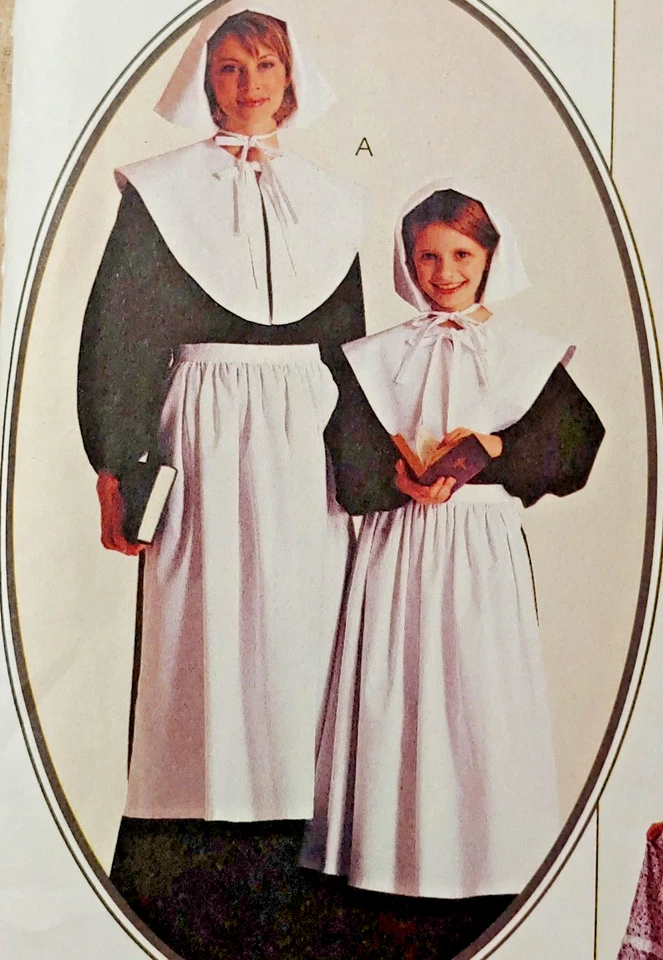 McCall's 2337 Puritan Pilgrim/Settler Amish Quaker Misses' Costume 10 & 12 - Image 2 of 4
