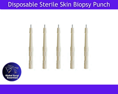 1.5mm Disposable Dermal Biopsy Punch with Protective Cap | Sterile | Pack of 50