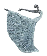 Polystone Dancer Decorative Sculpture Home Decor Statue, Accent Figurine 12" ...