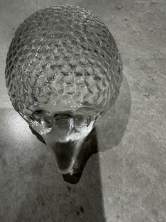 Clear Glass Hedgehog Ornament/paperweight