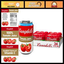 100 Tomato Juice 11.5 oz Can - 24 Pack, Fresh  Delicious, Perfect for Cooking