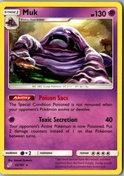 Muk 63/181 Sun & Moon Team Up Rare