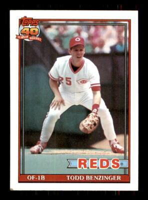 1991 Baseball Topps Todd Benzinger Cincinnati Reds #334 | eBay