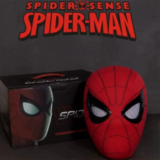 Spider-Man Mask Moving Eyes Cosplay Prop Remote Control Ring Helmet IN STOCK