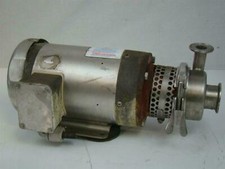 Stainless Centrifugal Pump Sanitary Tri-clamp Baldor 2Hp 3PH