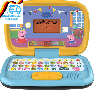 Vtech Peppas Lernlaptop   Lerncomputer Mit Abc-Tastatur Und Verschiedenen Lernin