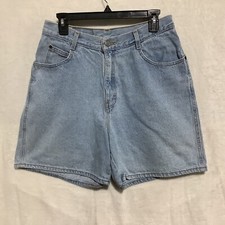 Vintage Gitano Jean Shorts Blue Denim High Rise Waist 30" Mom Y2K Retro 6"Inseam