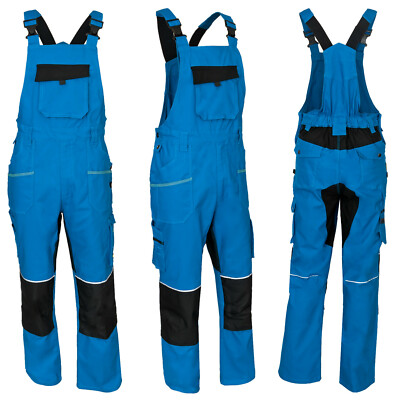 Arbeitslatzhose Berufshose Bauhose Latzhose Weich Baumwolle Elasthan (ELAS-LATZ)