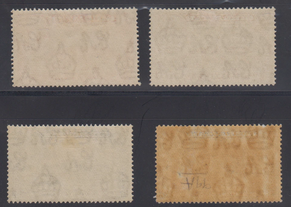 Gibraltar Scott #96-98, 99a (SG #110-112, 113a) en estado bastante bueno (3d azul perfecto 13,5 x14) Foto 2 de 2