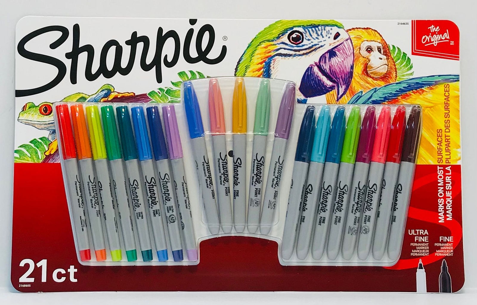 New Sharpie Permanent Markers 21 Count (8) Ultra Fine + (13) Fine Point Free S&H