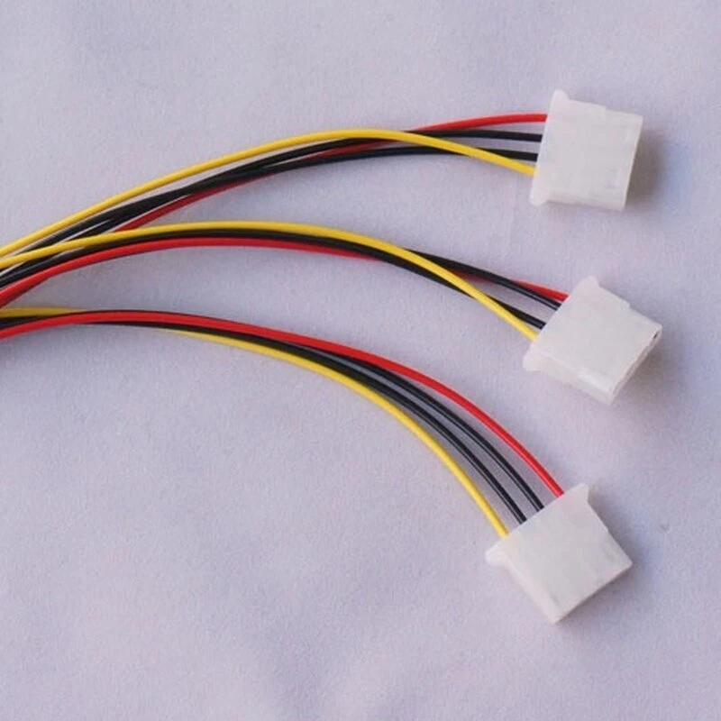 2 Stück 4Pin IDE Stromkabel HY1578 4 Pin Molex Stecker auf 3 Port Molex IDE - Bild 4 von 4