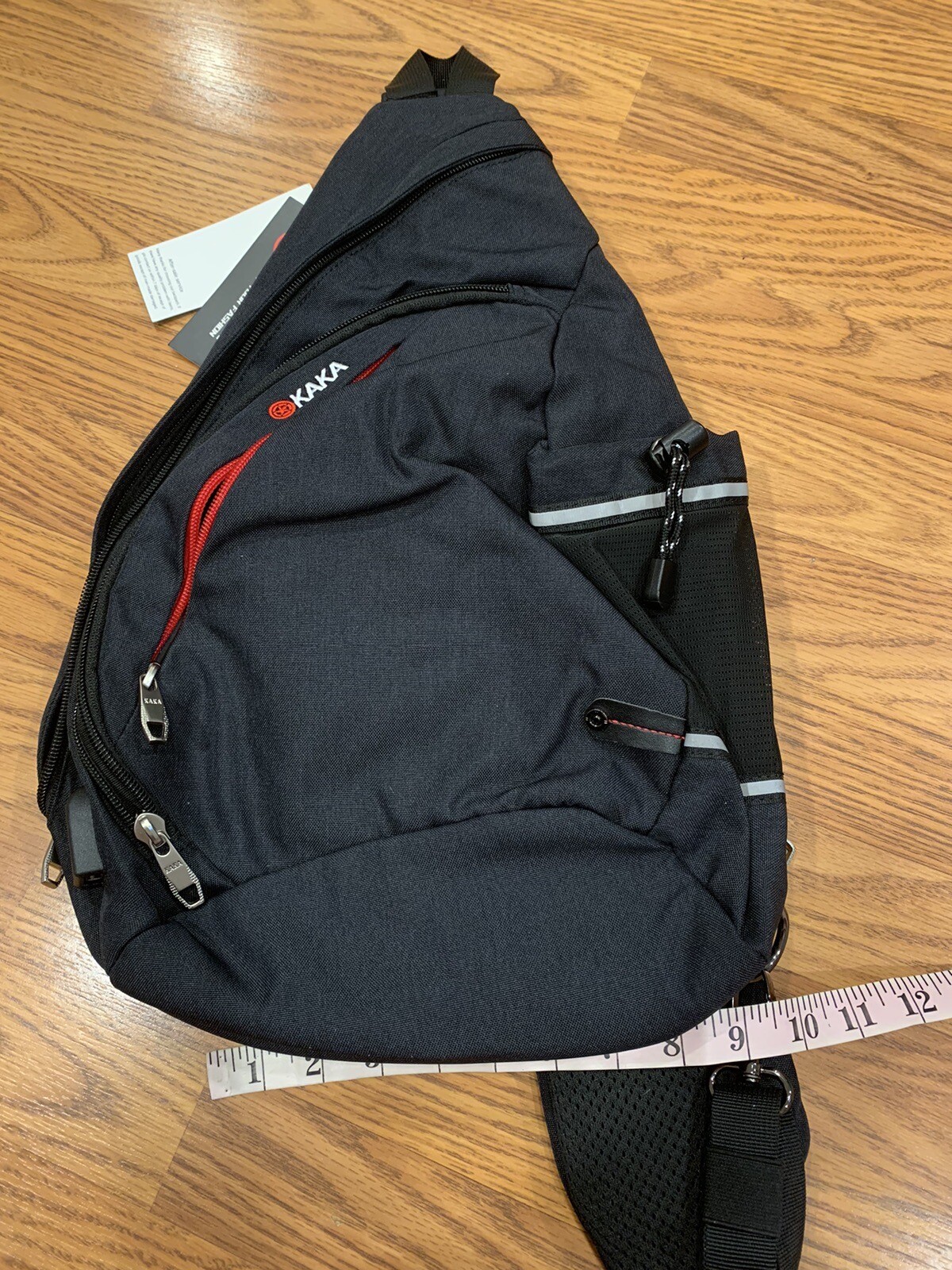 Kaka Black Sling Bag Crossbody Backpack NWT