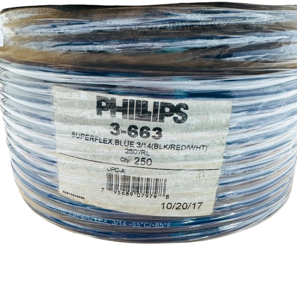 Phillips 3-663 SUPERFLEX TRAILER CABLE BLUE 3/14 -65° C/-85°F 250' RL - Image 3 of 4