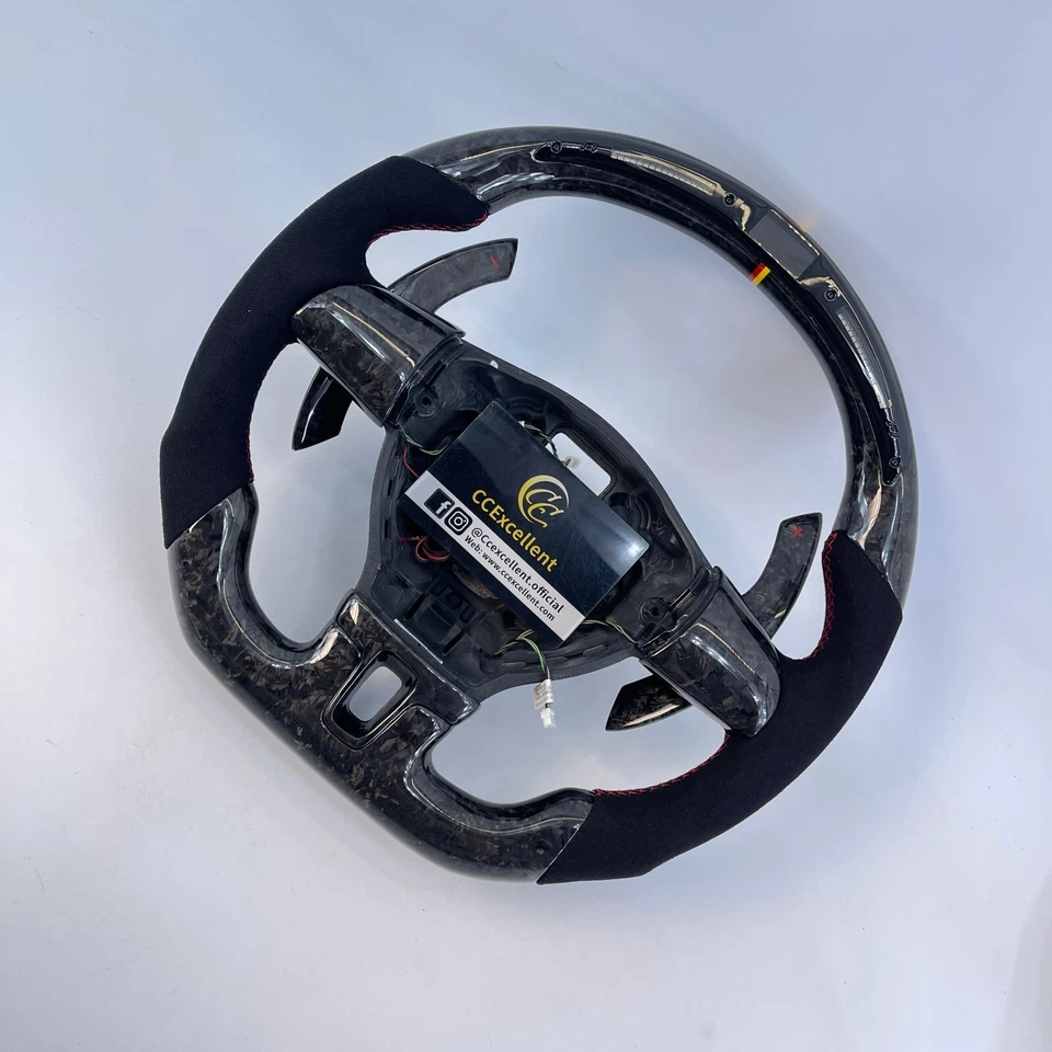 For Volkswagen Golf 6 MK6 CC Polo Jetta Caddy Forged Carbon Fiber Steering Wheel Foto 3 de 4