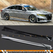 ACR Lunar Silver Metallic Add On Side Skirt Extensions For 2018-22 Honda Accord
