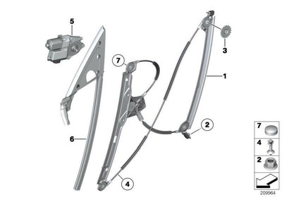 BMW F07 520d Antrieb Fensterheber rechts 67627207008 online kaufen 