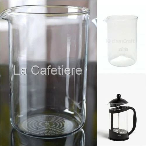 LA CAFETIÈRE La Cafetiere Original Ersatzglas Becherglas für 8 Tassen Größe 1 Liter