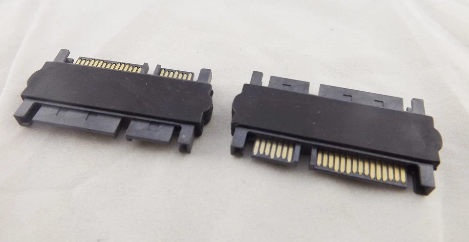 10pcs SATA 22P 7+15 Pin Male Plug to SATA 22 Pin 7+15P Male Convertor Adapter - Image 4 of 4