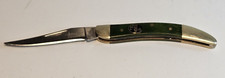 Steel Warrior Toothpick Knife Smooth Green Bone Pocket 440