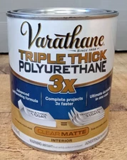 Rust-Oleum Brands 304588 Clear Matte Varathane Triple Thick Polyurethane - 1 QT