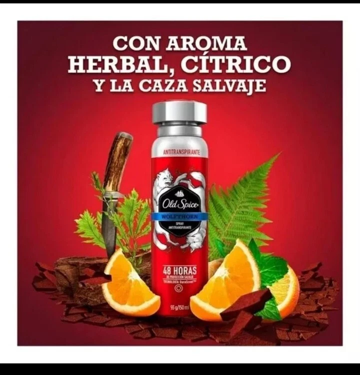Spray antitranspirante Old Spice Wolfhorn 150 ml (1 pieza) Foto 2 de 4