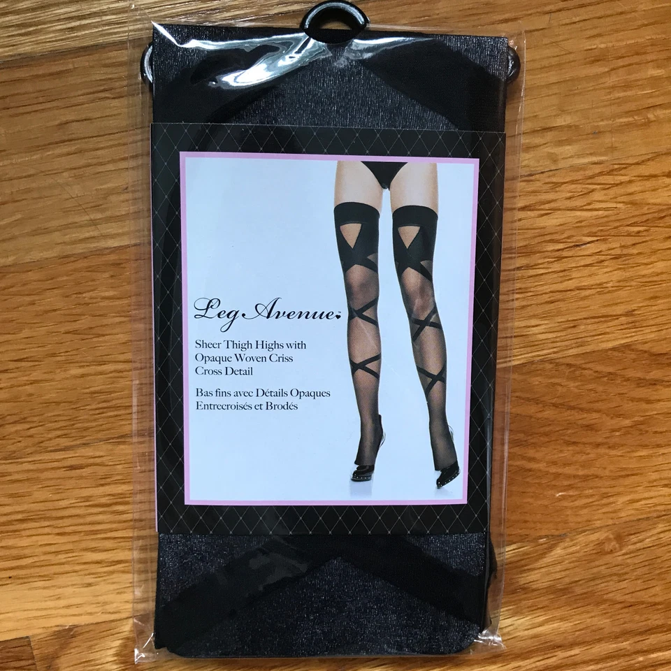 Medias Leg Avenue Gótico Lolita Victoriano Steampunk Cabaret Imitación Con Cordones Foto 3 de 3