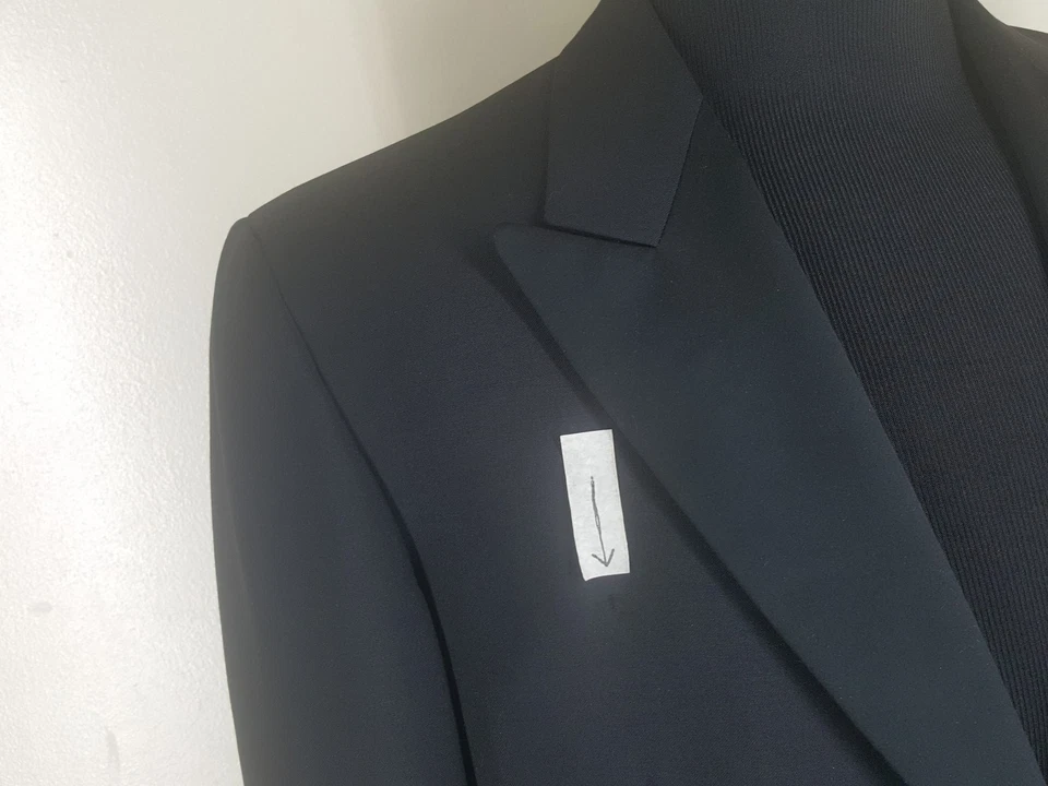 DAVIDE CENCI One Button  Peaked Lapel Black Dinner Jacket No Vents 42 Reg  - Image 2 of 4