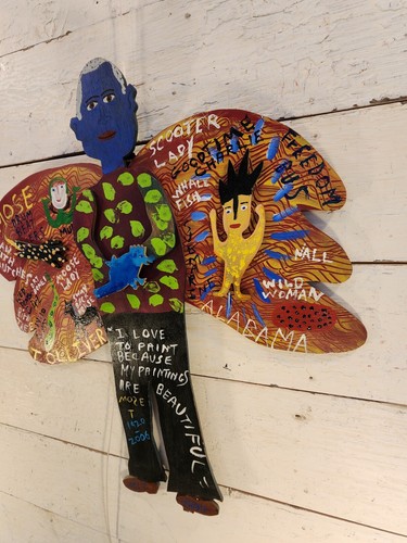 Miz THANG Südliche Volkskunst Skulptur ausgeschnitten Volkskünstler Mose T Gemälde - Bild 4 von 8