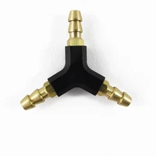 3-Way 4mm Y-Shaped Water Divider 2mm Inner Diameter Black For RC Boat